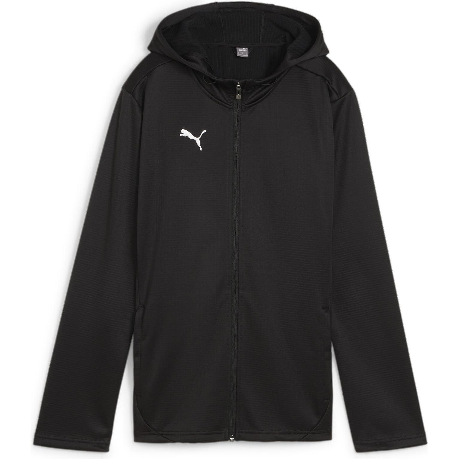 Puma, Damen, Laufjacke, teamFINAL Training Fleece Jkt Wmn (L), Schwarz, L