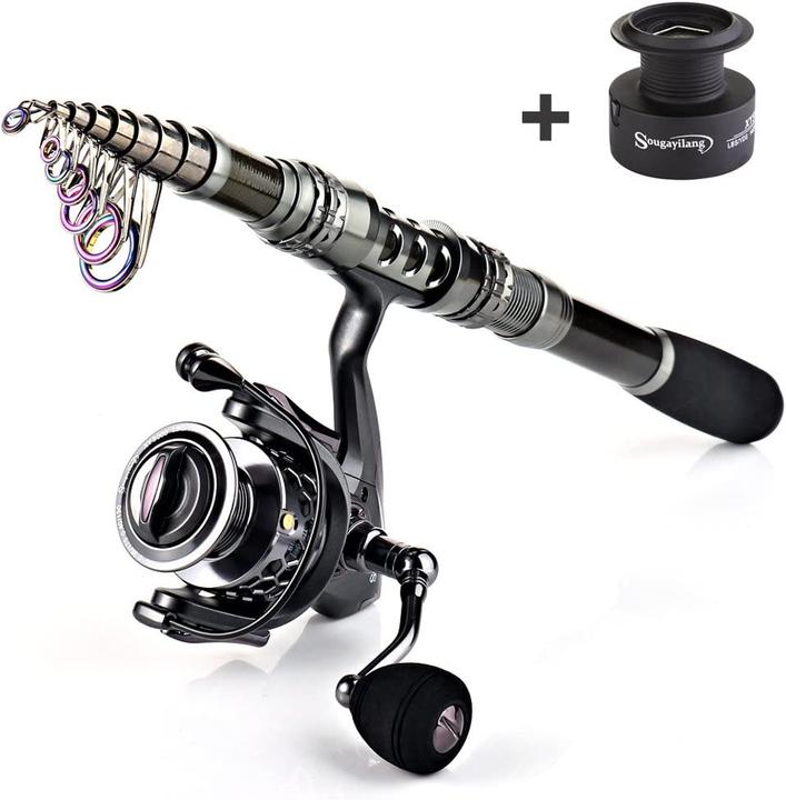 Actual product image Sougayilang Fishing complete sets with carrying bag, 2.1M (Fishing set, 210 cm)