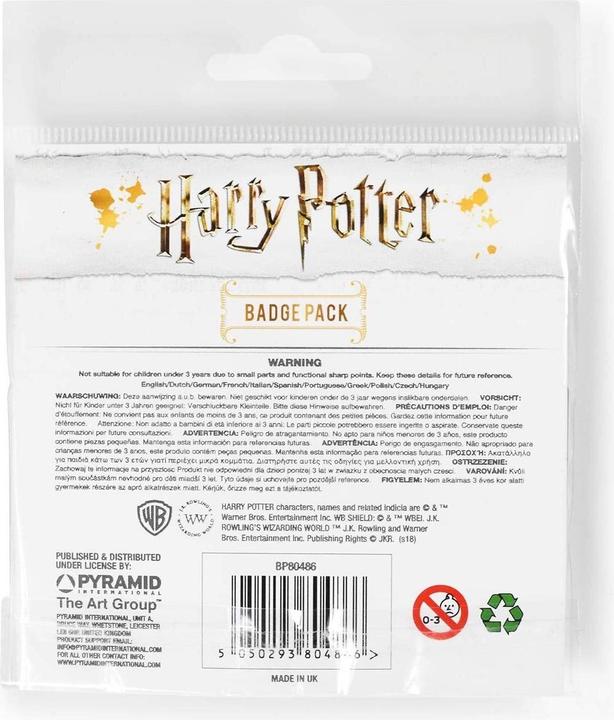 Actual product image Gryffindor Pin Set 5Pack