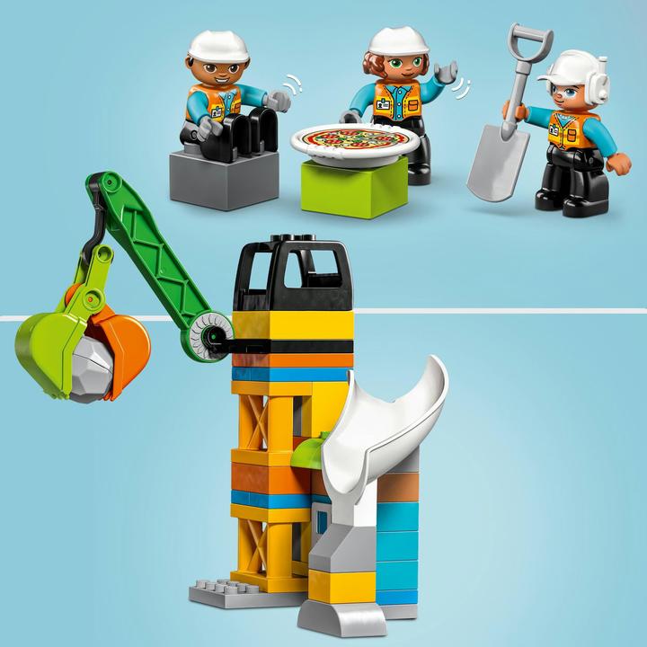 Actual product image LEGO 10990 Construction site with construction vehicles (10990)