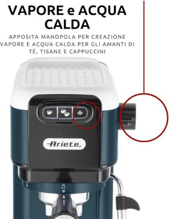 Image du produit Ariete Machine à café à porte-filtre blanc