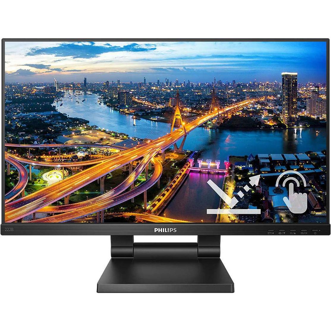 Philips 222B1TC/00 (1920 x 1080 Pixel, 21.50"), Monitor, Schwarz