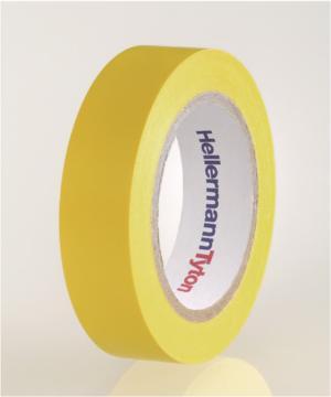 Produktbild HellermannTyton HelaTape Flex Isolierband Gelb, 0.15mm x 15mm x 10m (15 mm)