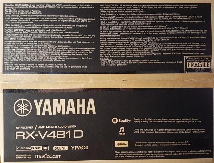 Produktbild Yamaha Rx-V481dab+