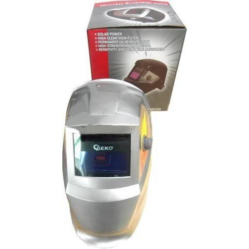 GEKO, Schutzbrille + Gesichtsschutz, Schweisserhaube selbstdimmend grau