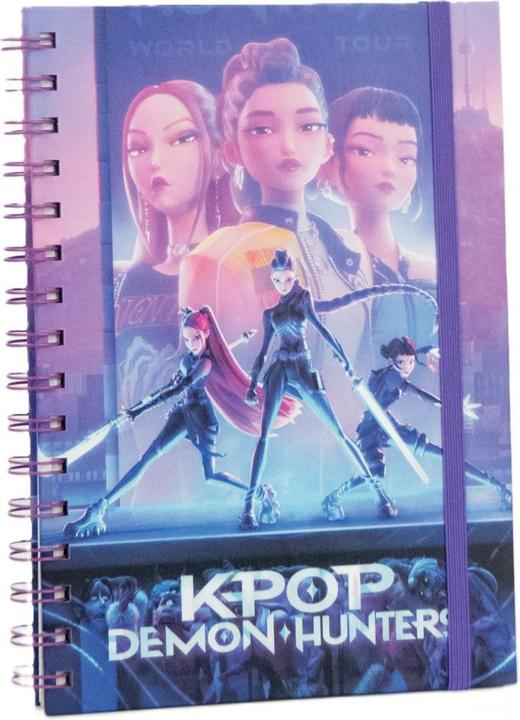 Image du produit Pyramid KPop Demon Hunters - Key Art (A5, À rayures)