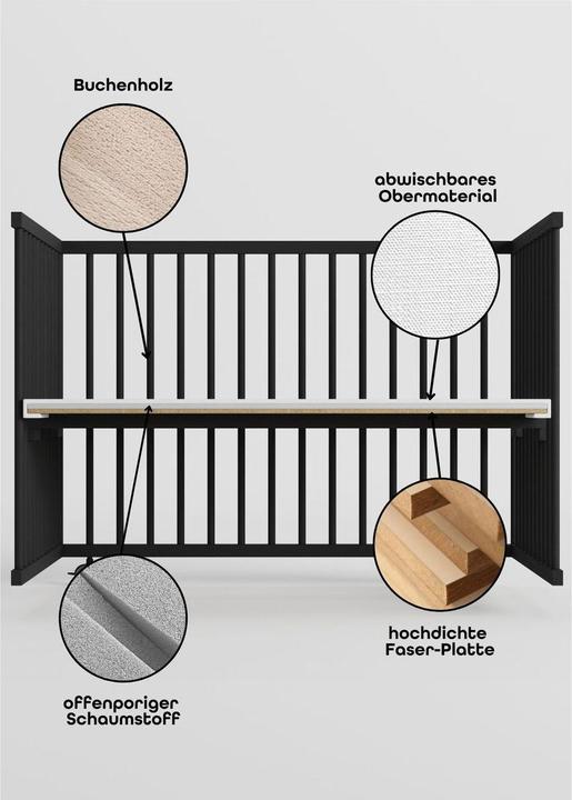 Produktbild Sämann Premium Laufgitter (100 cm, Buche)