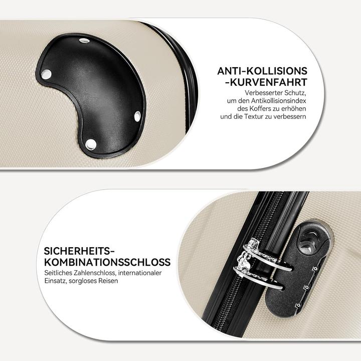Actual product image Beibye 3-teiliges Hartschalenkoffer-Set (110 l)