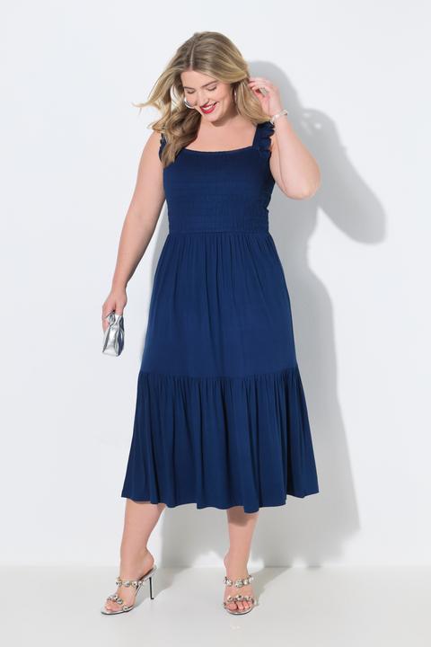 Image du produit Miamoda Robe midi smockée, modèle sans manches (58)