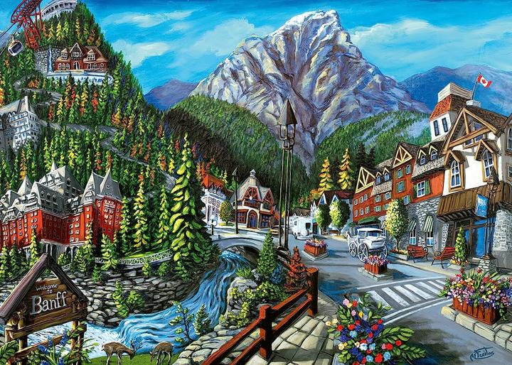 Actual product image Ravensburger 2D 1000 vnt. - Banfas (1000 pieces)
