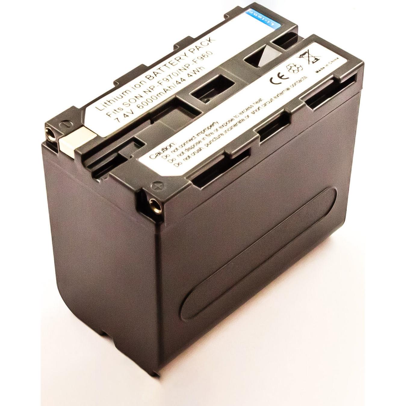 AGI Akku kompatibel mit Sony HXR-MC2000E - Akku - 6.000 mAh (Akku), Kamera Stromversorgung, Schwarz
