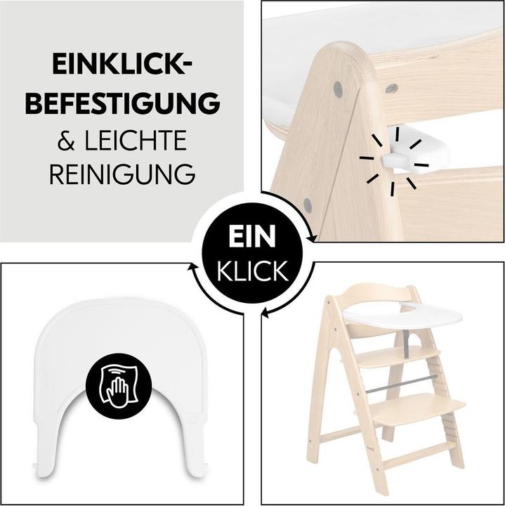 Produktbild Hauck Hochstühle Hochstuhl Arketa Beech - im Sparset inkl. (Hochstuhl)
