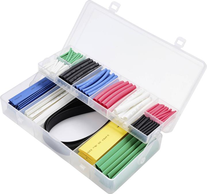 Immagine prodotto Tru Components TC-13388824 Schrumpfschlauchsortiment Schwarz, Grün, Rot, Weiss, B (171x)