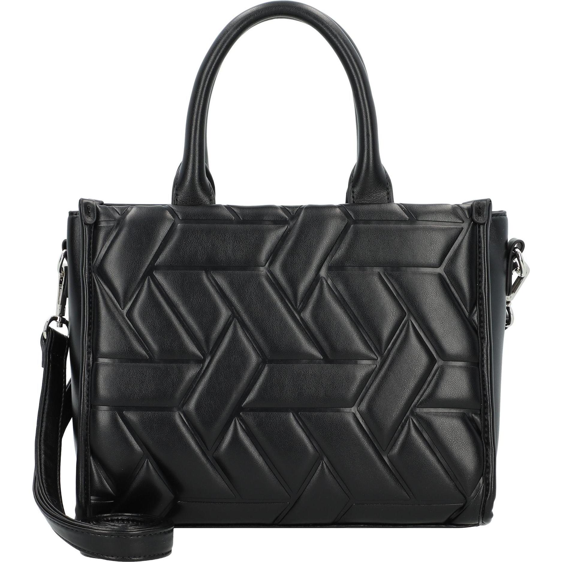 Tom Tailor, Handtasche, Amela Handtasche S 26 cm, Schwarz