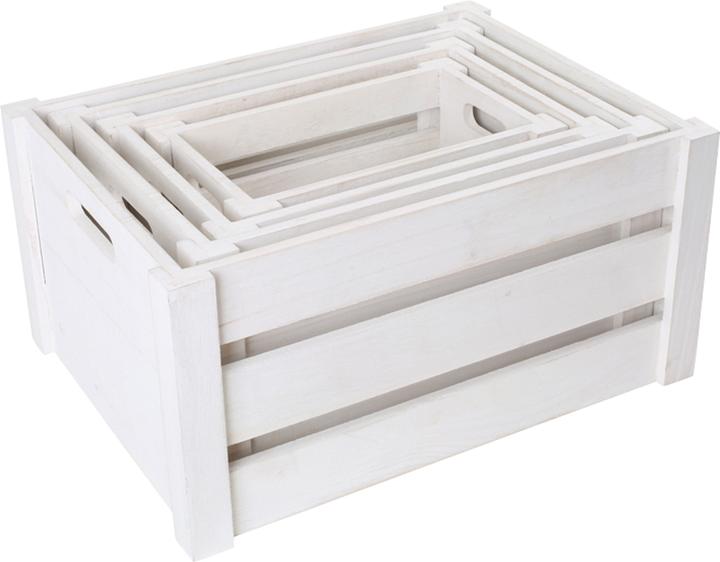small foot Wooden box white