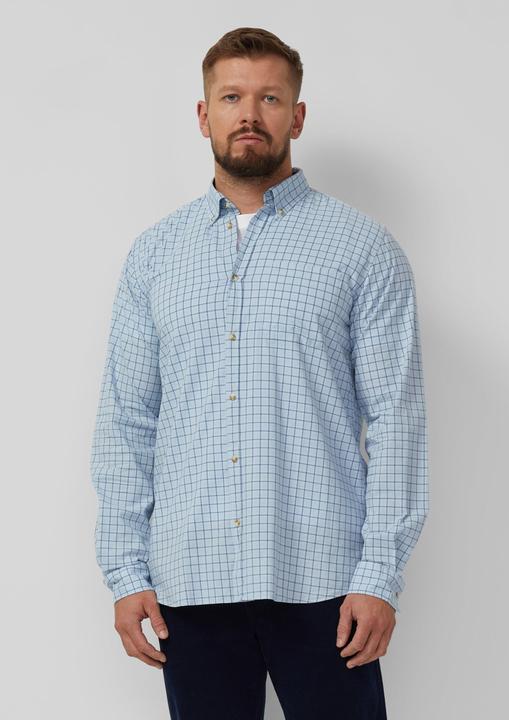 Immagine prodotto s.Oliver Hemd Regular Fit: Elastisches Button-Down-Hemd mit Karomuster (XXL)