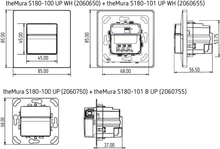 Actual product image Theben theMura S180-101 B UP (17 m)