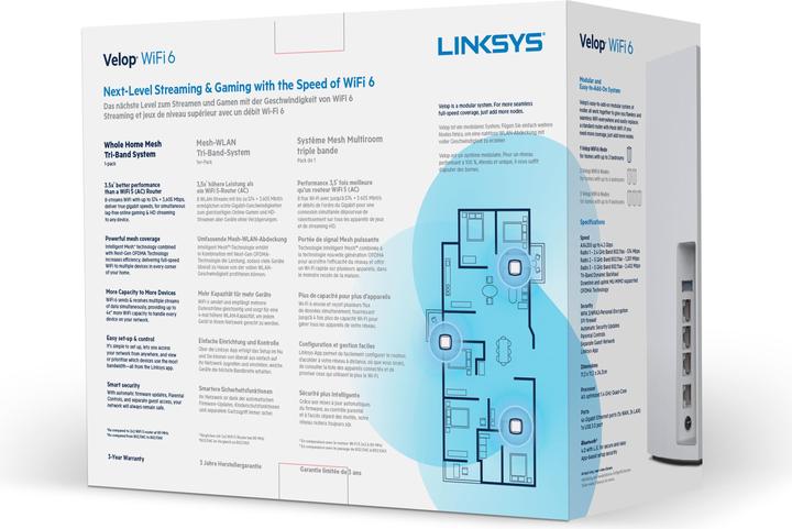 Immagine prodotto Linksys Mesh-System AX4200-EU