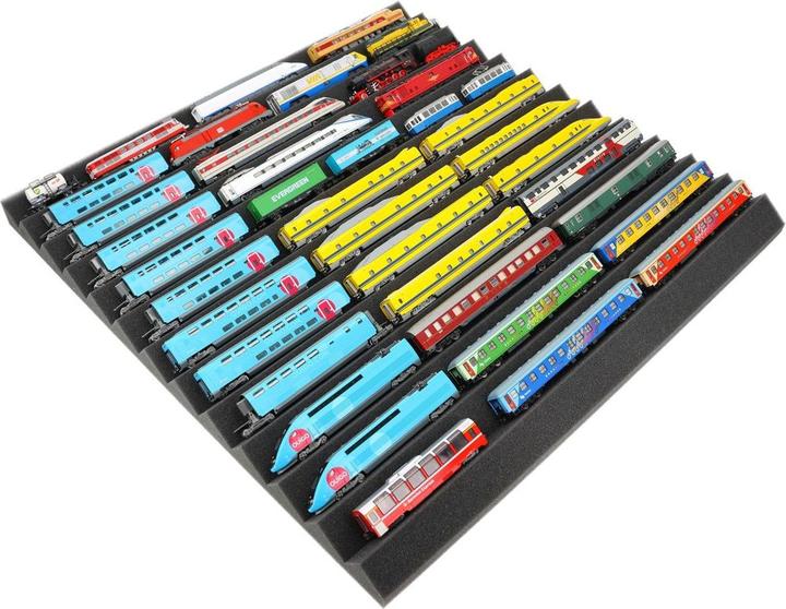 Produktbild Feldherr Universal Zick-Zack Lokliege 500x500x30mm für Modelleisenbahn Spur N (Schaumstoff)
