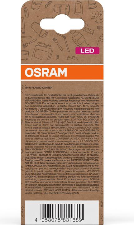 Produktbild Osram LED Pcr Lamps With Classic A (E27, 1521 lm, 6 x)