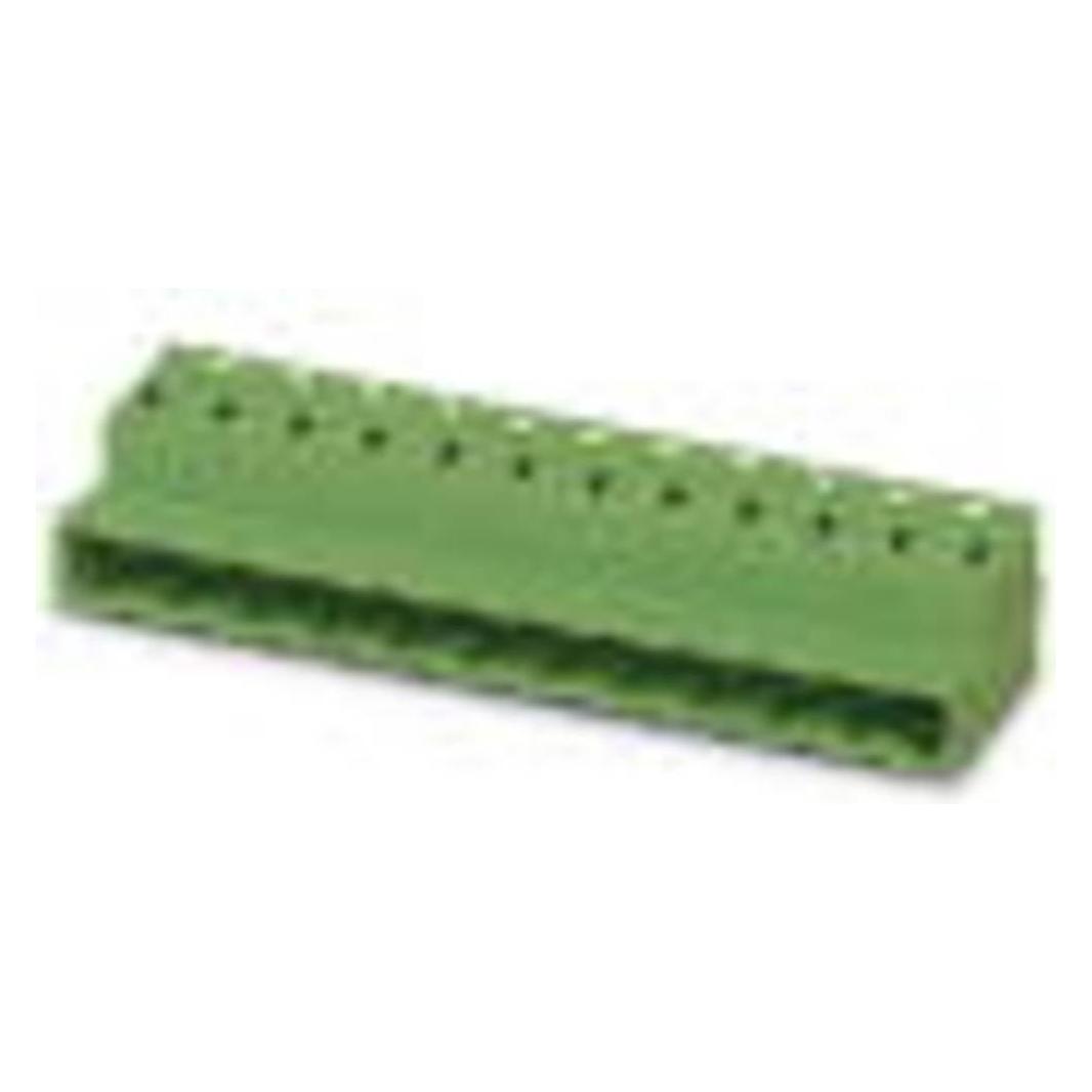 Phoenix Contact Contactdoosbehuizing kabel GFKIC Aantal polen Totaal 3 Afstand: 7,62 mm 1761616 50 st., Kabels + Stekkers, Groen