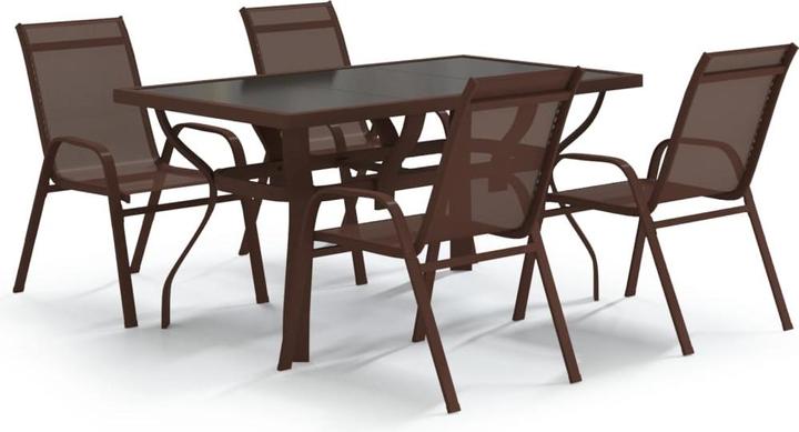 vidaXL Garten Essgruppe (140 x 70 x 70 cm)