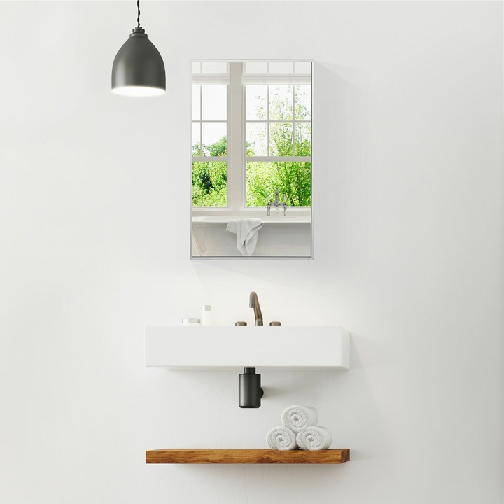 Actual product image Relaxdays Mirrored Bathroom Cabinet (40.5 x 12.5 x 56 cm)