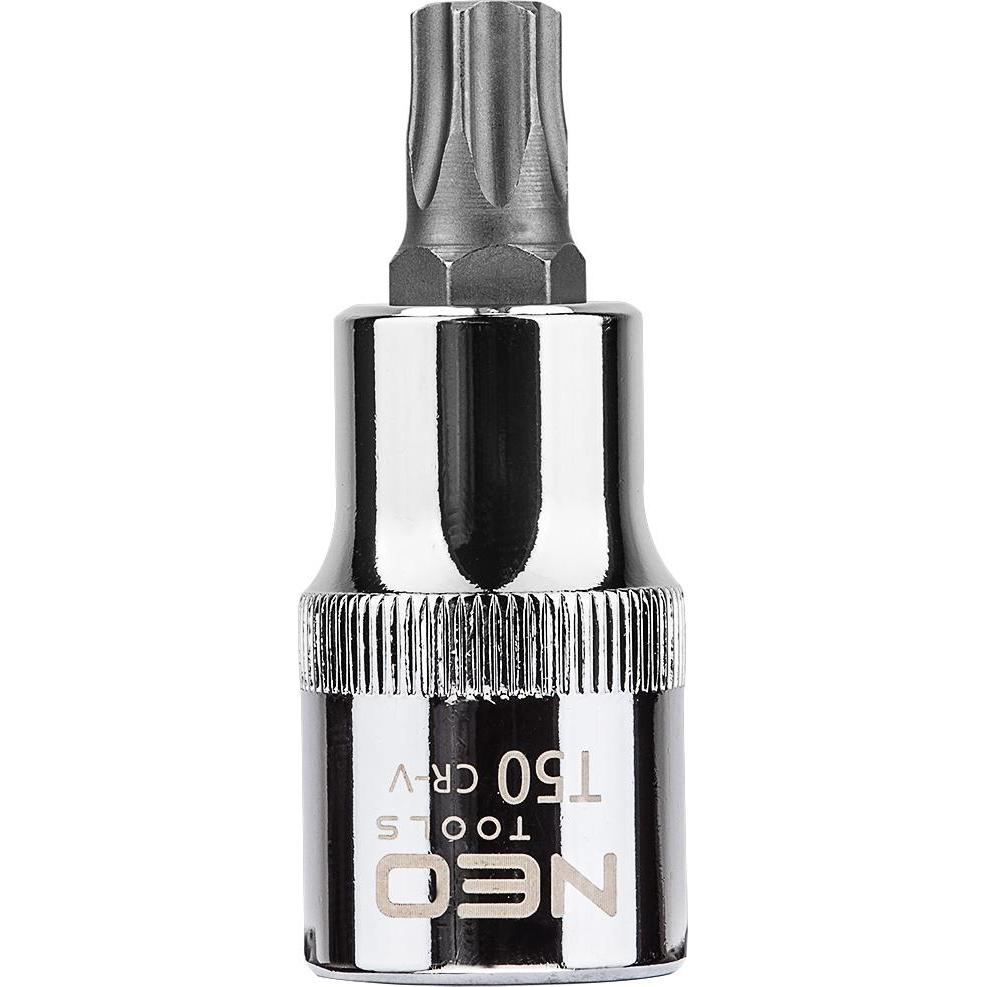 Neo, Chiave a bussola + esagonale, Torx-Einsatz auf 1/2" Steckdose, T50 x 55 mm