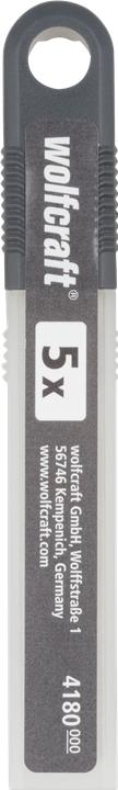 Produktbild wolfcraft 5 Abbrechklingen 9mm, 13 Segmente