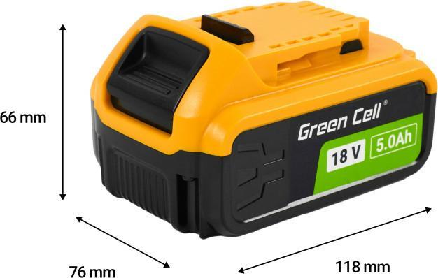 Produktbild GreenCell PTDW18V5 cordless tool battery / charger (18 V)