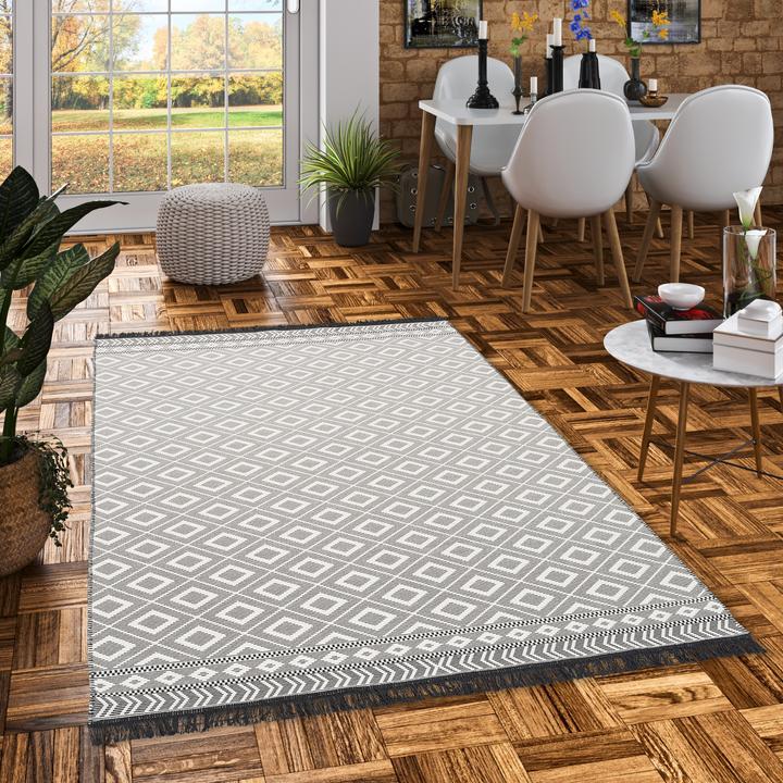Produktbild Pergamon Teppich Beidseitig Ethno Kelim Modern (80 x 150 cm)