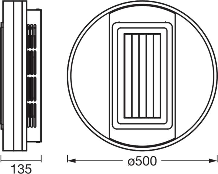 Produktbild Osram LED Deckenleuchte Ceiling fan grill Ring 55W CCT White Dimmbar Tunable White 4099854445552