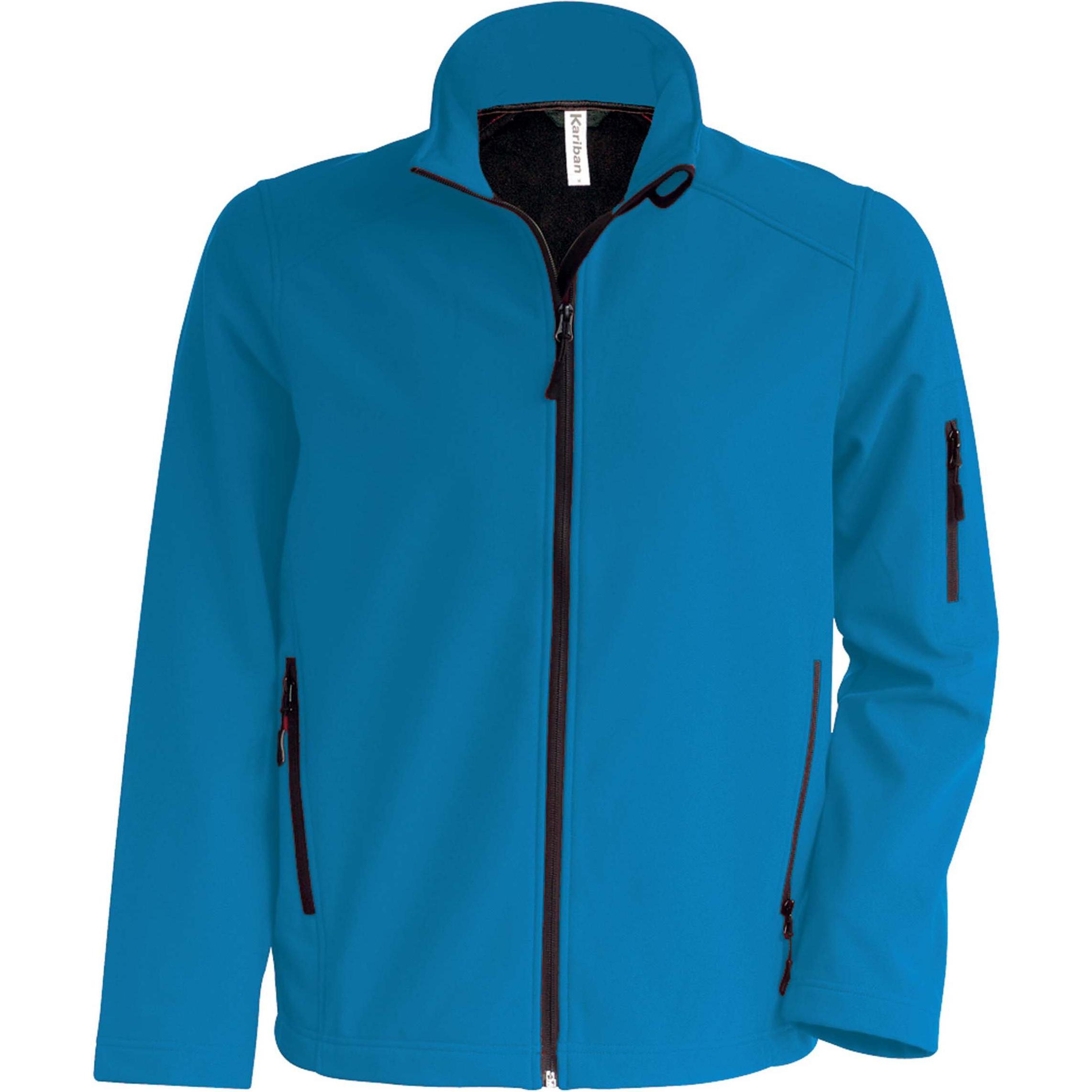 Kariban, Herren, Jacke, Softshell (M), Blau, M