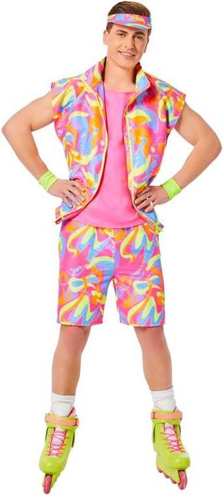 Image du produit Chaks Costume Barbie Roller Ken : gilet/shirt, short, casquette, cache-pouce (L)