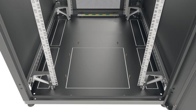 Actual product image EFB Elektronik EFB-Elektronik PRO - Cabinet - Network Cabinet - Jet Black, RAL 9005 - 42U - 48 (42 RU, 19 inch rack)