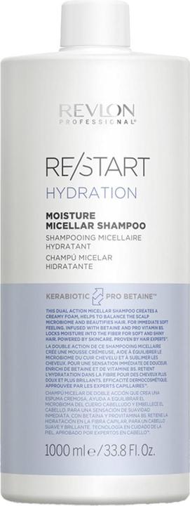 Revlon Professional RE/START HYDRATION - Moisture Micellar Shampoo (Liquid shampoo, 1000 ml)