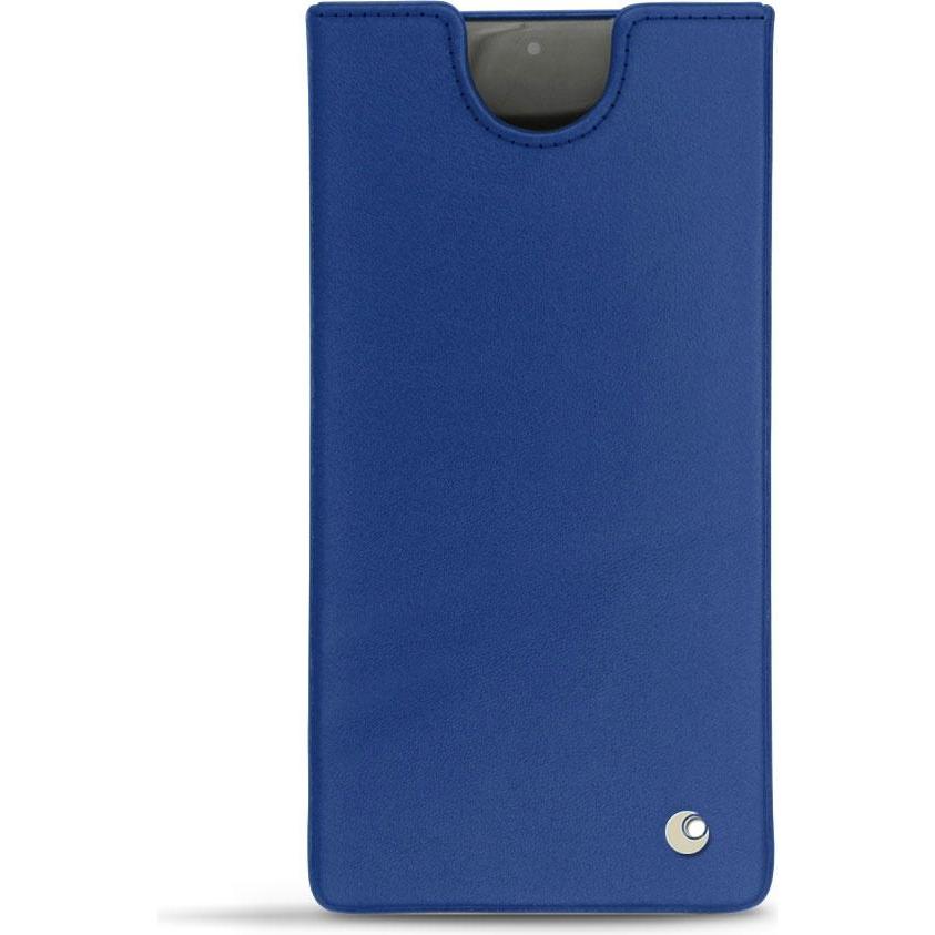 Noreve Lederschutzhülle (Samsung Galaxy Note 10), Smartphone Hülle, Blau