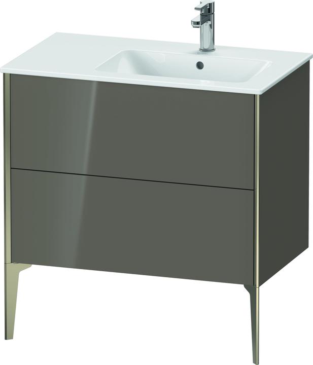 Actual product image Duravit XViu 4487 Vanity unit vertical, 2 drawers, for wash basin ME by Starck 234683 Basin right, 8 (81 x 48 x 59.5 cm)