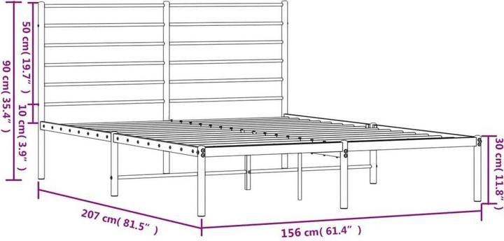 Image du produit vidaXL Bettgestell (150 x 200 cm)