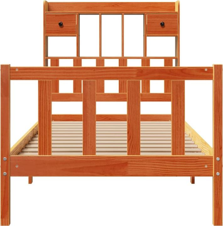 Produktbild vidaXL Bett mit Regal (140 x 200 cm)