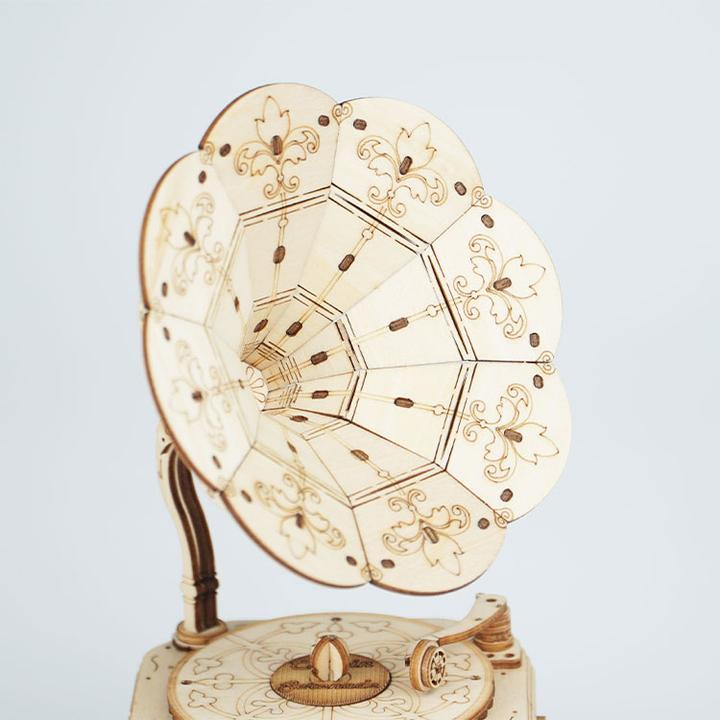 Produktbild Robotime Rolife 3D Holzpuzzle Grammophon 122 Teile
