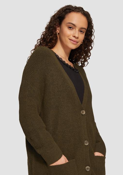 Produktbild S.Oliver Strickjacke Strickjacke mit aufgesetzten Taschen (48)