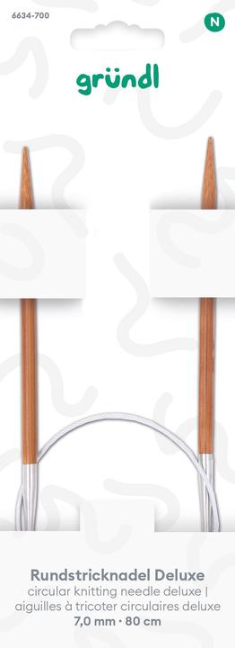 Produktbild Gründl Deluxe Rundstricknadel, 80 cm