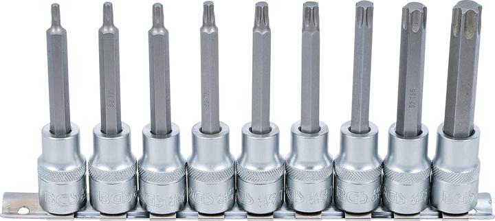 Actual product image BGS Bit Socket Set 12.5 mm (1/2") Drive T-Star (for Torx) 9 pcs.