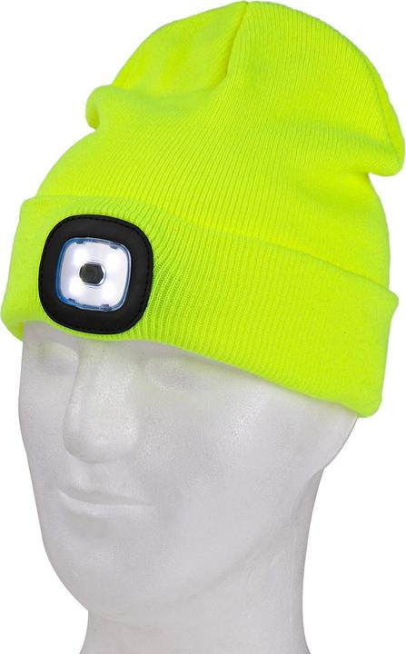 Actual product image Dema Knitted Hat with Headlamp Signal Yellow