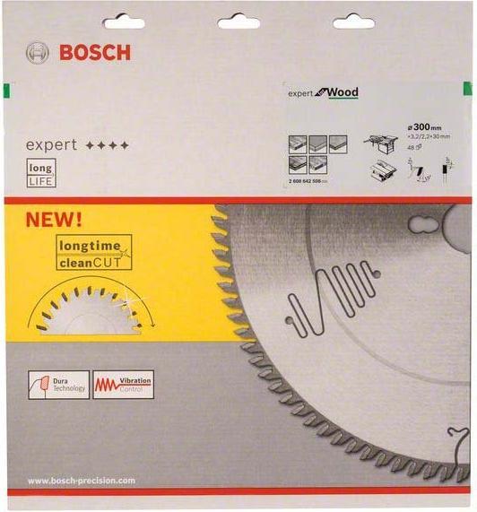 Image du produit Bosch Lame de scie circulaire Expert for Wood, 300 x 30 x 3,2 mm, 48