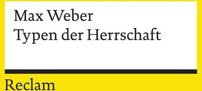 Actual product image Typen der Herrschaft (German, Max Weber, 2019)