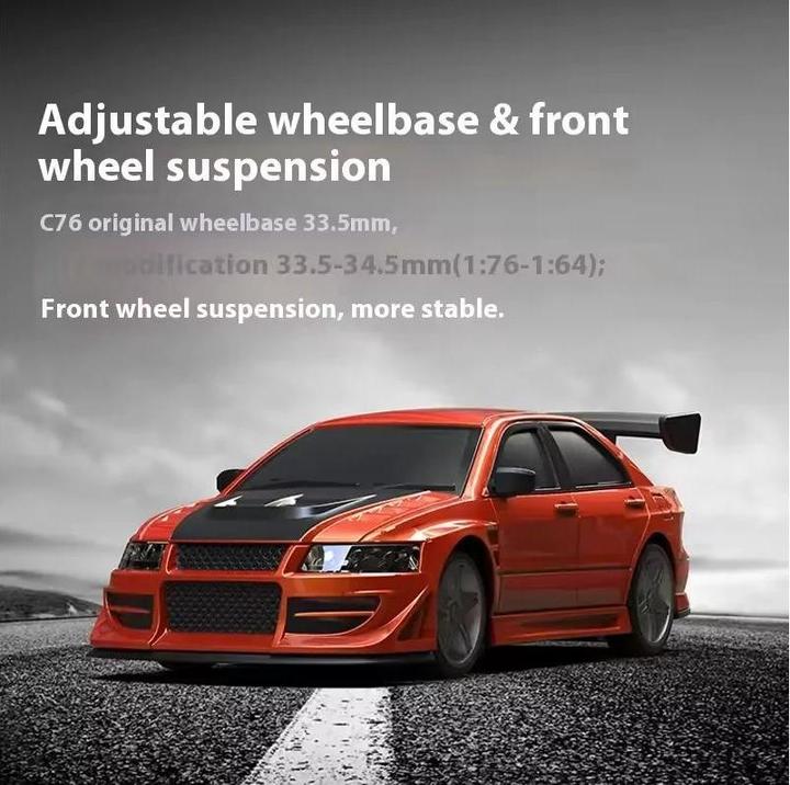 Immagine prodotto Turbo Racing Micro sport C76 1:76, RTR Orange, Fahrzeugtyp: Rennwagen (RTR pronto all'uso)