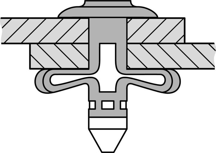 Productafbeelding Gesipa BULB-TITE blindklinknagel aluminium/aluminium 5,2 x 25,4 EPDM