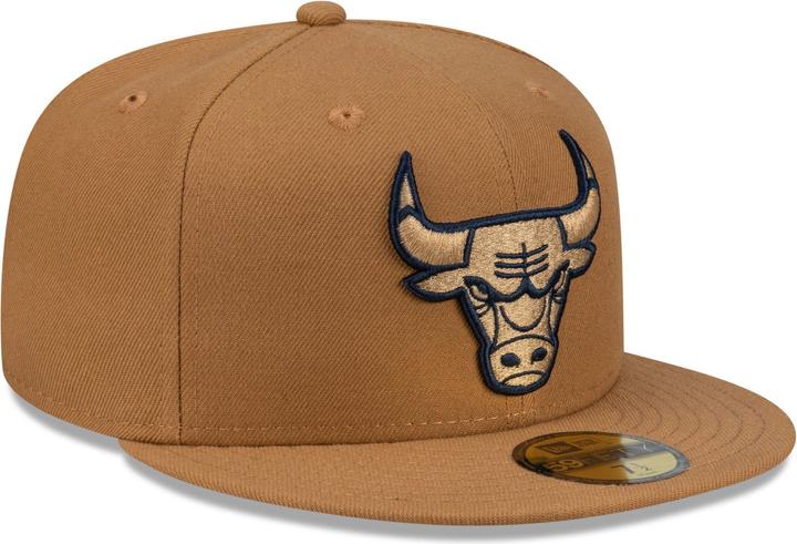 Actual product image New Era 59Fifty Fitted Cap - NBA Chicago Bulls wheat brun